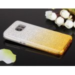 Wholesale Galaxy S7 Shiny Armor Hybrid Case (Silver - Gold)